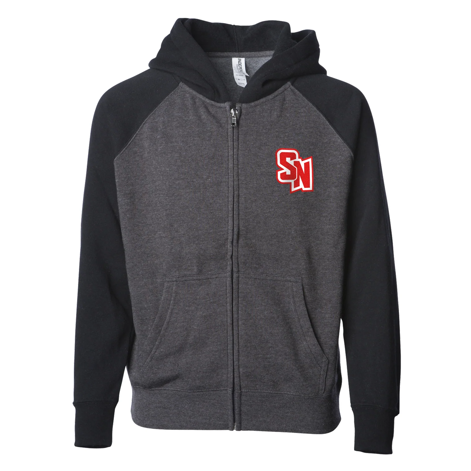Spy Ninjas LCP Youth Two-Tone Zip Hoodie - Carbon / Black - Image 3
