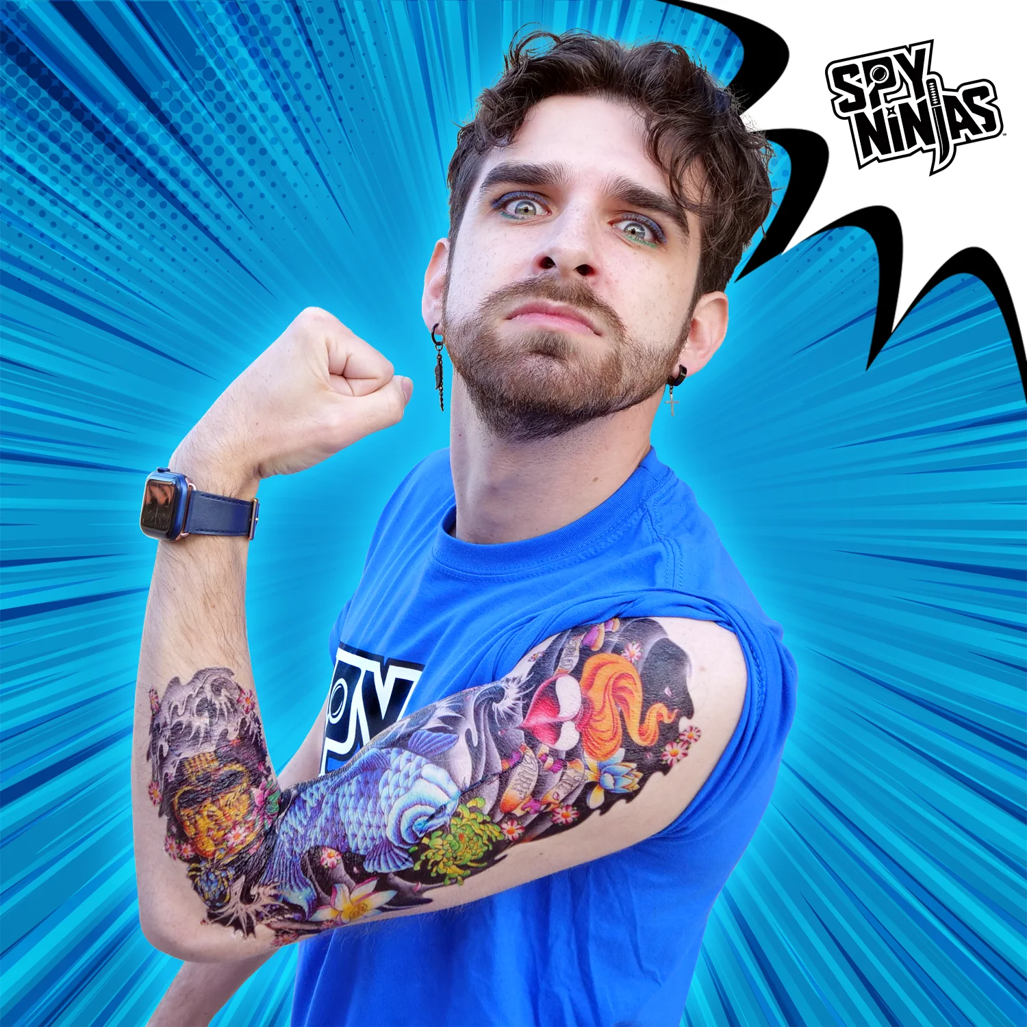 Spy Ninjas Team Colors - Adult SS Tee - Image 6